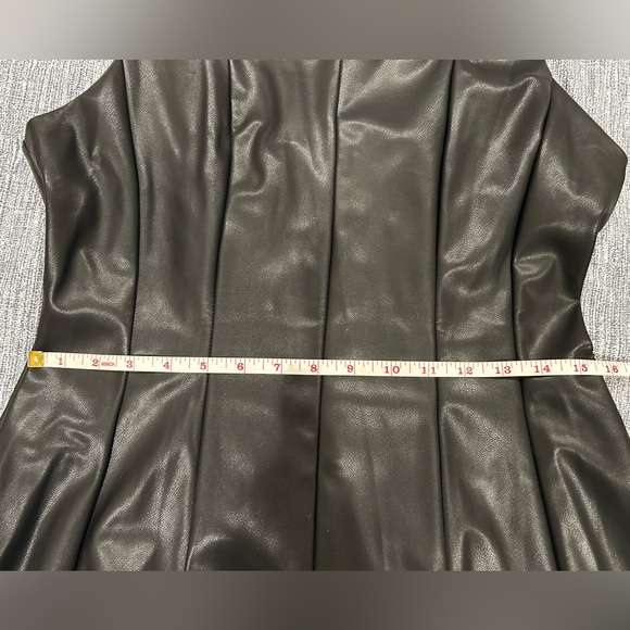 Fate Black Faux Leather Dress - Picture 7 of 11